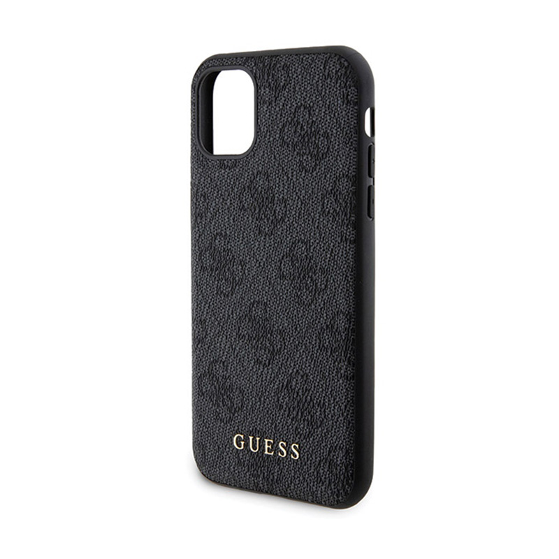 Guess Bundle Pack MagSafe 4G Metal Gold Logo - Zestaw etui + Power Bank 5000mAh MagSafe iPhone 11 (czarny)