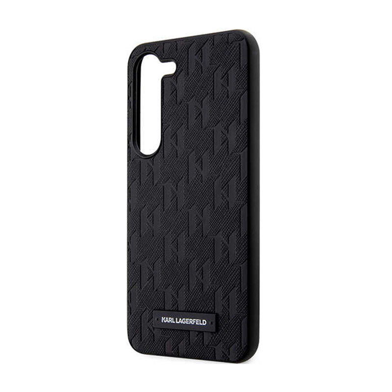 Karl Lagerfeld Saffiano Monogram Metal Logo - Etui Samsung Galaxy S24+ (czarny)