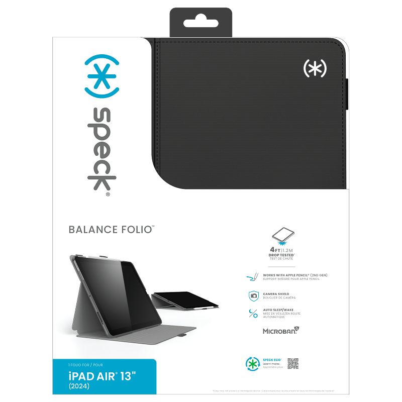 Speck Balance Folio – Etui iPad Air 13” M3 (2025) / M2 (2024) (Black)