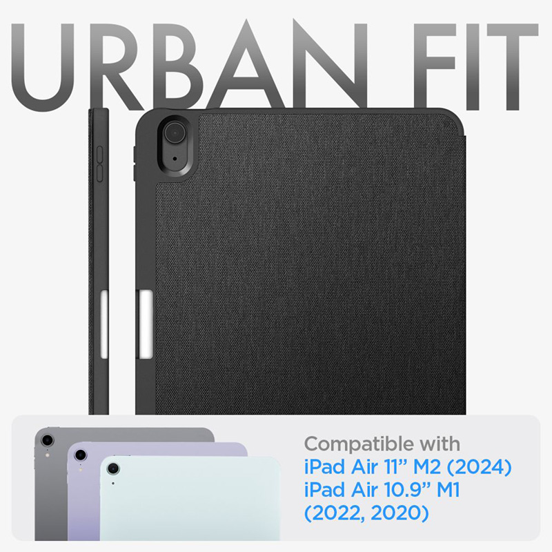 Spigen Urban Fit - Etui do iPad Air 11” M2 (2024) / iPad Air 10.9” (5-4 gen.) (2022-2020) (Black)