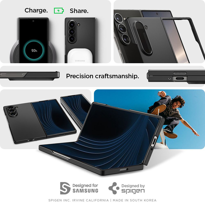 Spigen Airskin - Etui do Samsung Galaxy Z Fold 6 (Black)