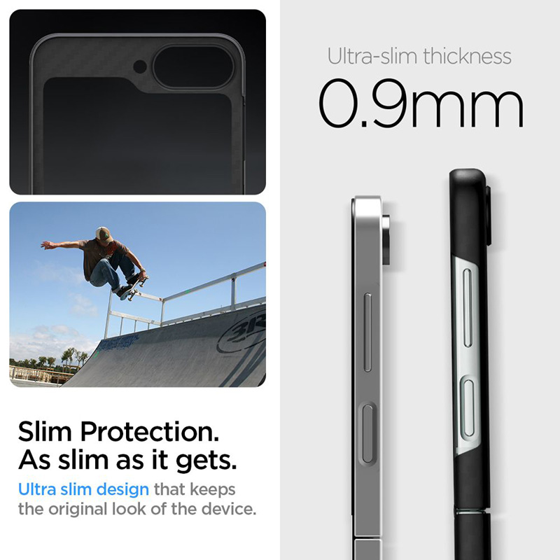 Spigen Airskin - Etui do Samsung Galaxy Z Flip 6 (Aramid Black)