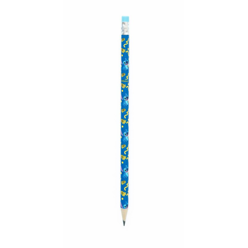 Disney Stitch - Magnetyczny notatnik / lista zakupów na lodówkę + ołówek z kolekcji Tropical (10 x 21 cm)