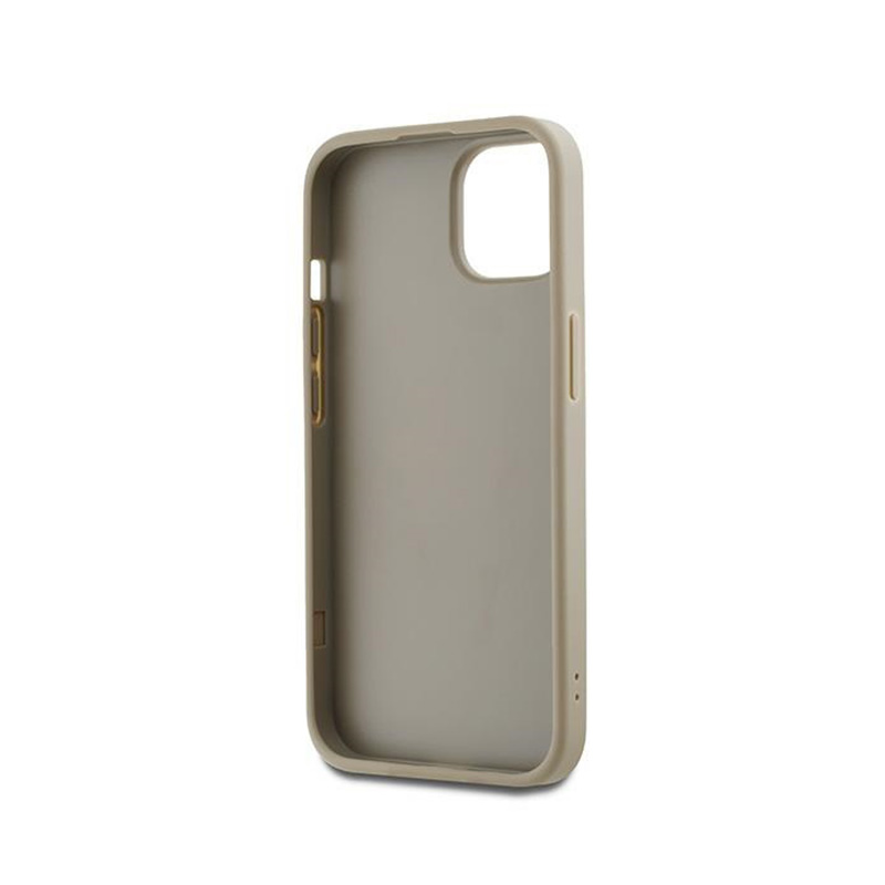 DKNY Wrist Strap Stock Logo - Etui iPhone 15 Plus (beżowy)