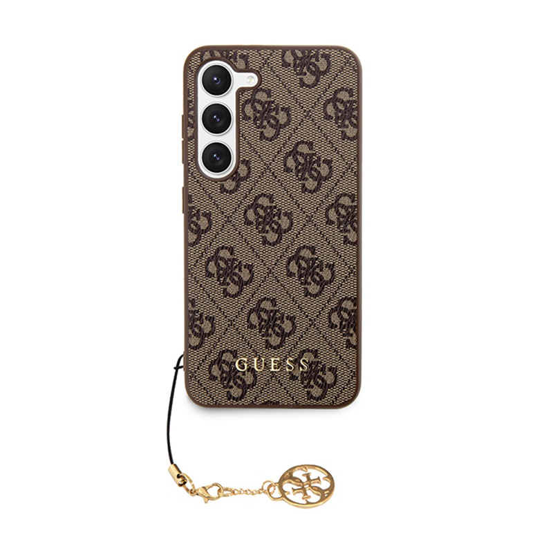 Guess 4G Charms Collection - Etui Samsung Galaxy A35 5G (brązowy)