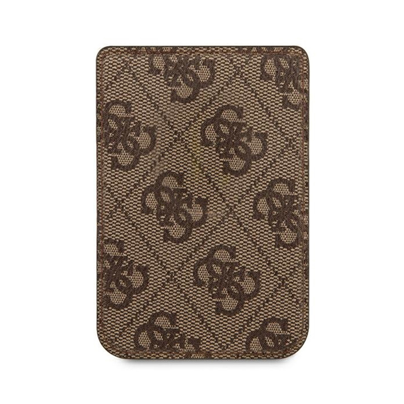 Guess Wallet Card Slot MagSafe 4G - Portfel magnetyczny (brązowy)