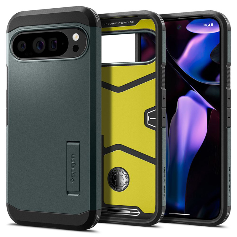 Spigen Tough Armor - Etui do Google Pixel 9 Pro XL (Abyss Green)