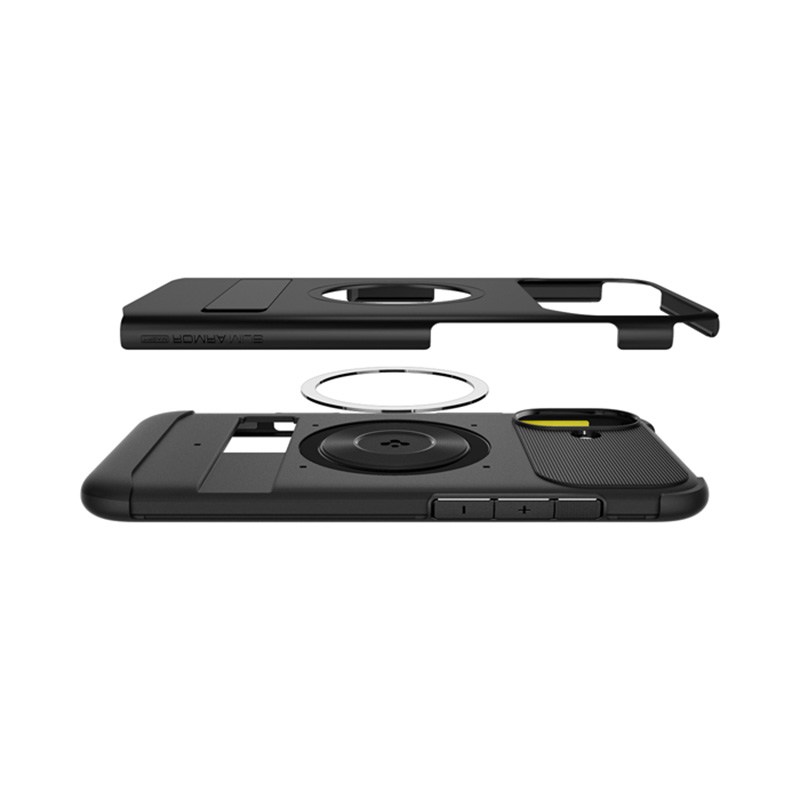 Spigen Slim Armor Mag MagSafe - Etui do iPhone 16 (Czarny)