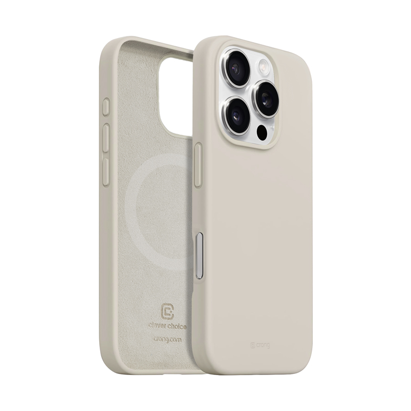 Crong Color Cover Magnetic - Etui iPhone 16 Pro MagSafe (kamienny beż)