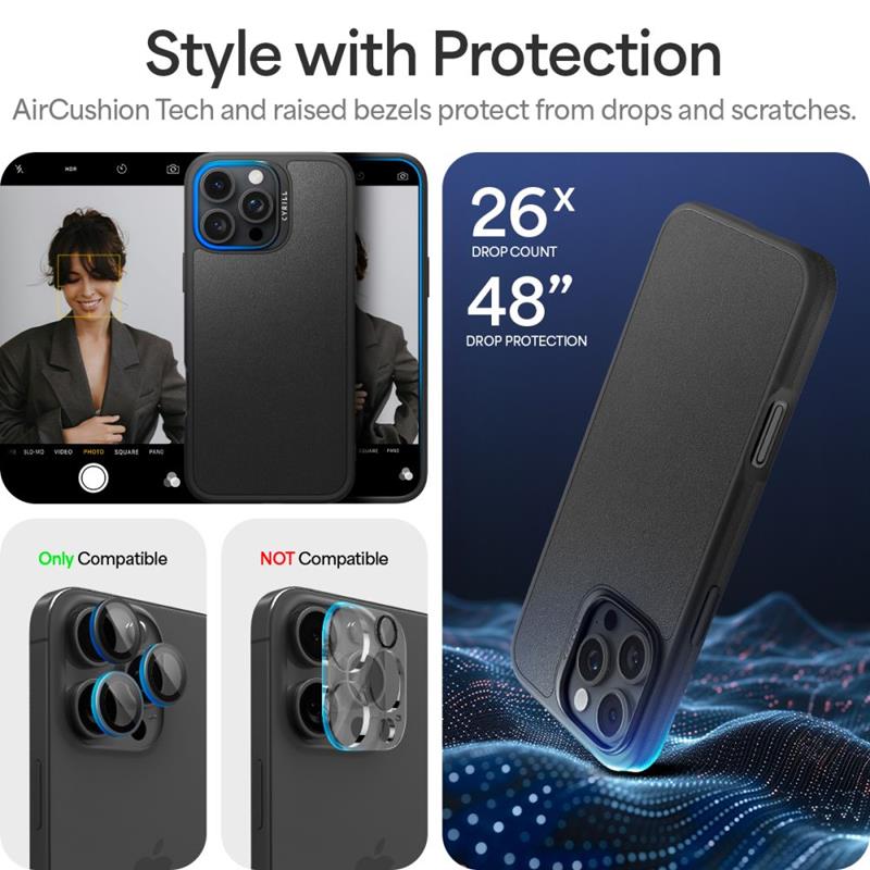 Spigen Cyrill Kajuk Mag MagSafe - Etui do iPhone 16 Pro (Czarny)