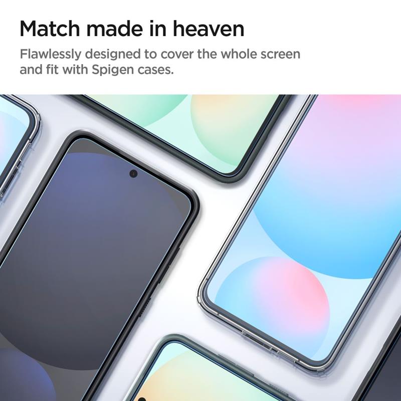 Spigen GLAS.TR EZ FIT 2-Pack - Szkło hartowane do Samsung Galaxy A56 5G / S24 FE (2 sztuki)