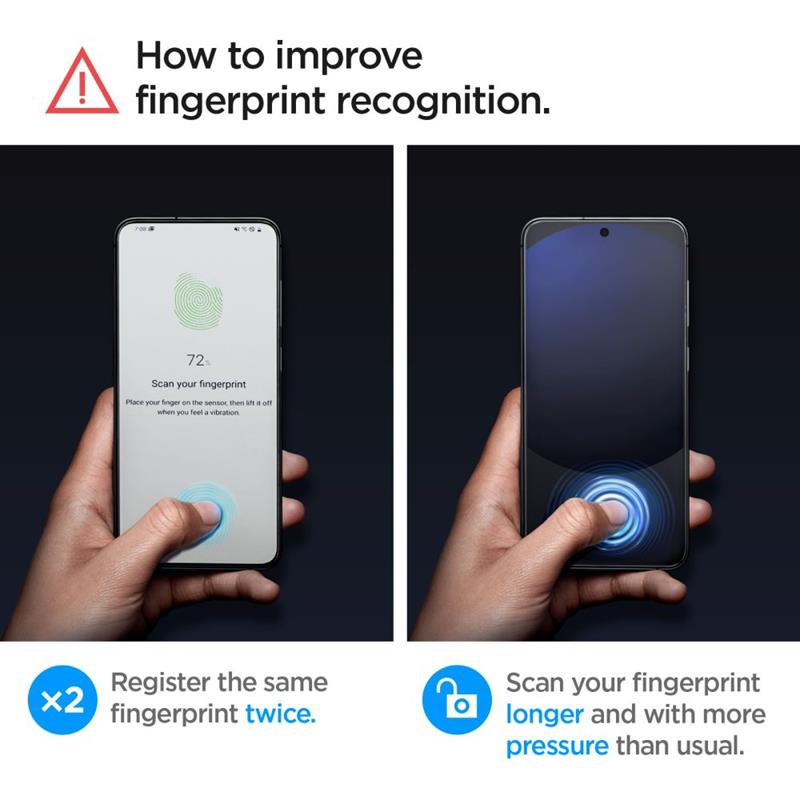 Spigen GLAS.TR EZ FIT 2-Pack - Szkło hartowane do Samsung Galaxy A56 5G / S24 FE (2 sztuki)