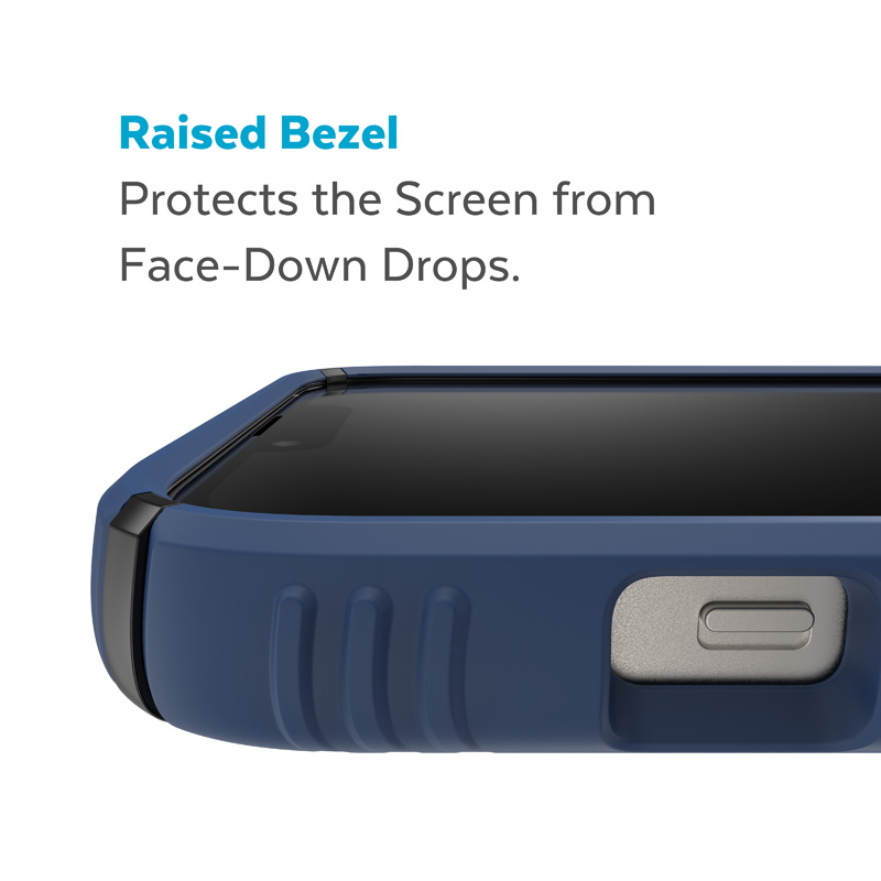 Speck Presidio2 Grip Magsafe - Etui iPhone 15 Plus / iPhone 14 Plus (Coastal Blue / Black / White)