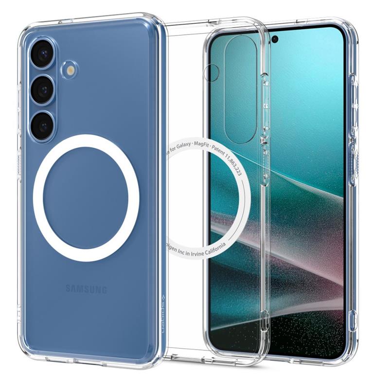 Spigen Ultra Hybrid Mag MagSafe - Etui do Samsung Galaxy S25+ (Clear White)