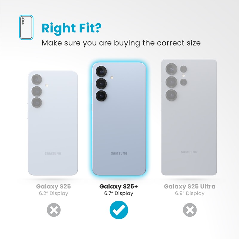 Speck Presidio2 Grip Magnet - Etui Samsung Galaxy S25+ / 24+ MagSafe (Coastal Blue/Dust Grey/White)