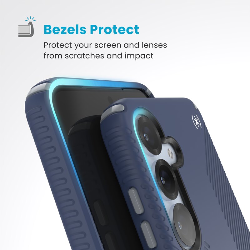 Speck Presidio2 Grip Magnet - Etui Samsung Galaxy S25+ / 24+ MagSafe (Coastal Blue/Dust Grey/White)