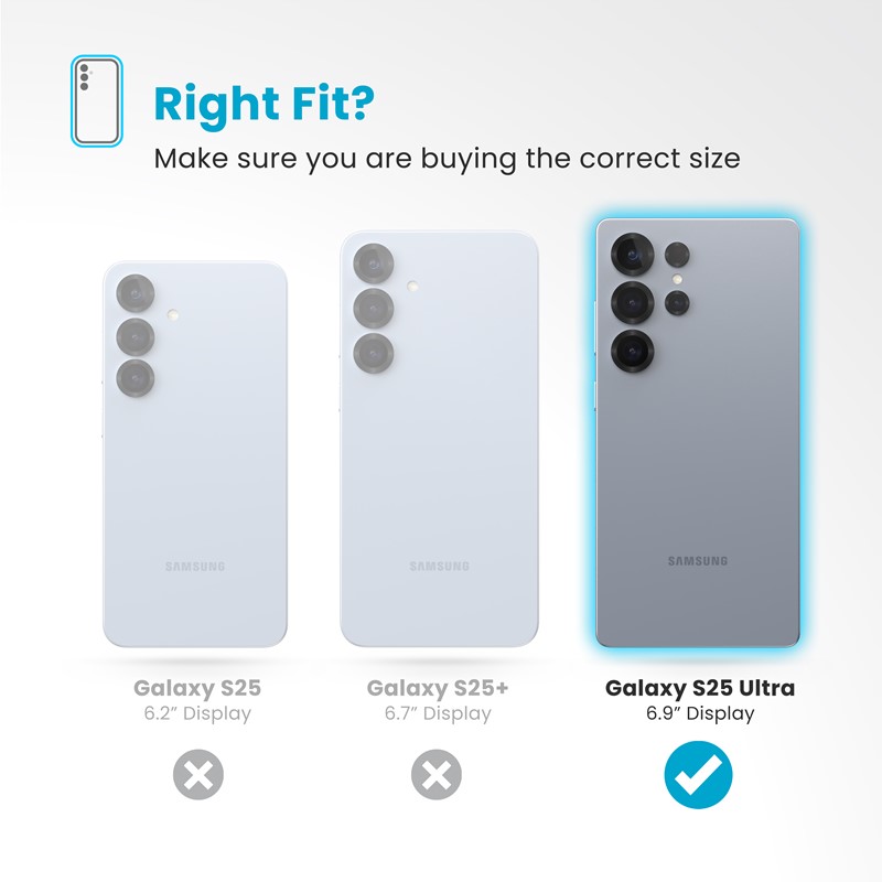 Speck Presidio2 Grip Magnet - Etui Samsung Galaxy S25 Ultra MagSafe (Coastal Blue/Dust Grey/White)