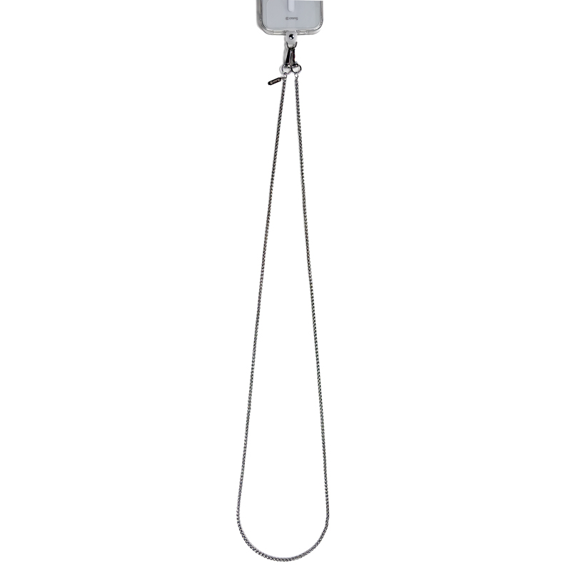 Crong Phone Crossbody - Smycz zawieszka do telefonu (Silver Link)