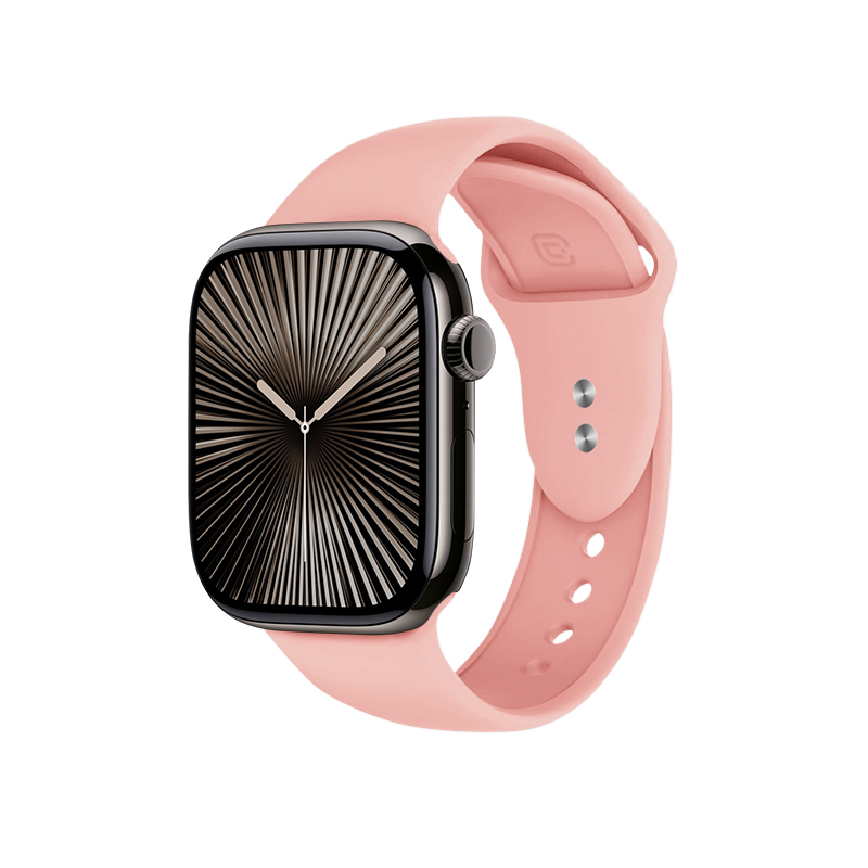 Crong Liquid - Pasek do Apple Watch 38/40/41/42mm (łososiowy)