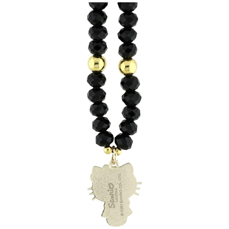 Hello Kitty Pearls and Beads Kitty Charm - Zawieszka do telefonu (czarny)