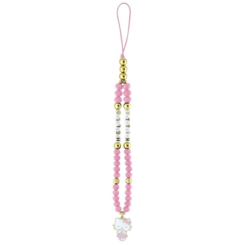 Hello Kitty Pearls and Beads Kitty Charm - Zawieszka do telefonu (różowy)