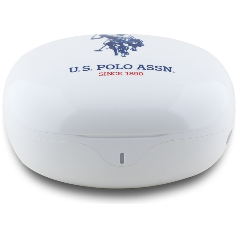 US Polo Assn DH Logo - Słuchawki TWS + etui ładujące (biały)