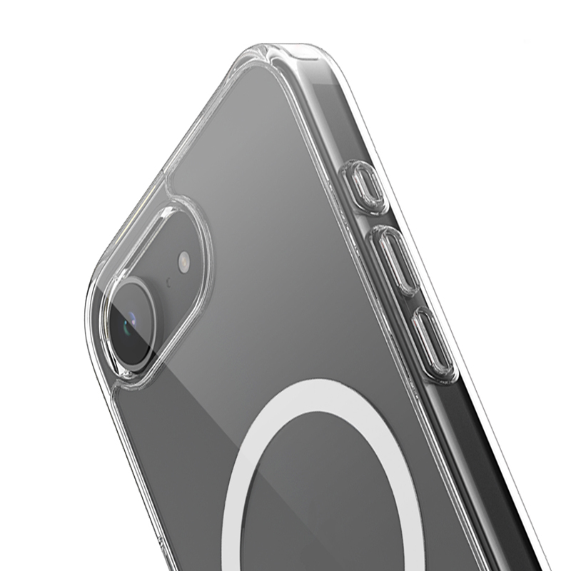 Crong Clear MAG Cover - Etui iPhone 16e MagSafe (przezroczysty)