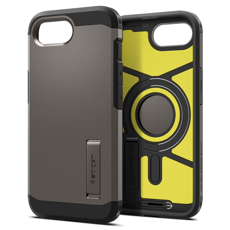 Spigen Tough Armor Mag MagSafe - Etui do iPhone 16e (Gunmetal)