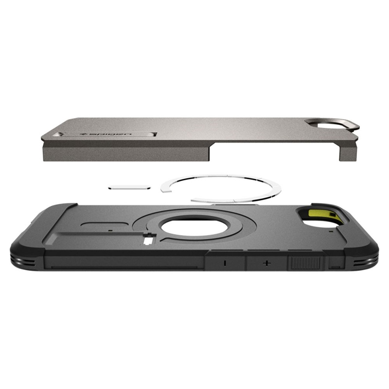 Spigen Tough Armor Mag MagSafe - Etui do iPhone 16e (Gunmetal)