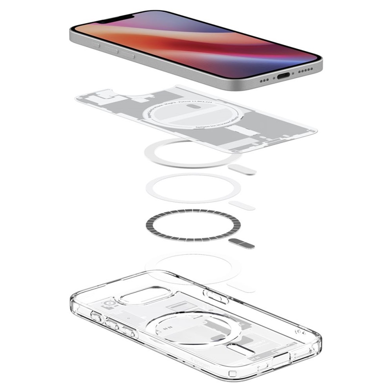 Spigen Ultra Hybrid Mag MagSafe - Etui do iPhone 16e (Zero One White)