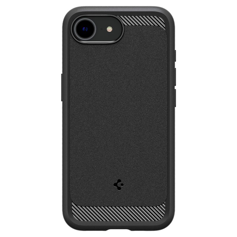 Spigen Rugged Armor Mag MagSafe - Etui do iPhone 16e (Matte Black)