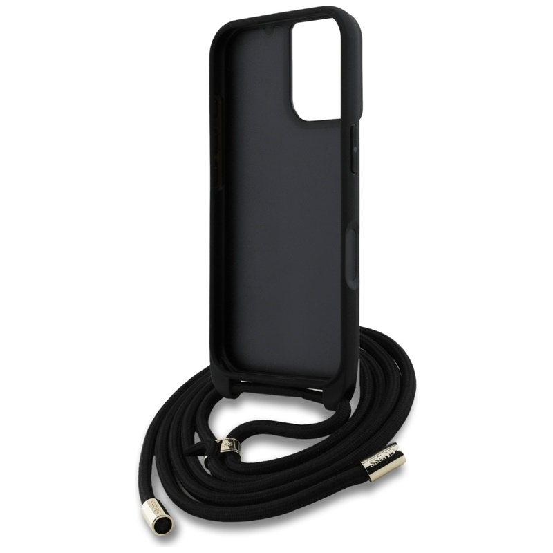 Guess 4G Big Logo Cord Strap Crossbody - Etui do iPhone 16 (brązowy)