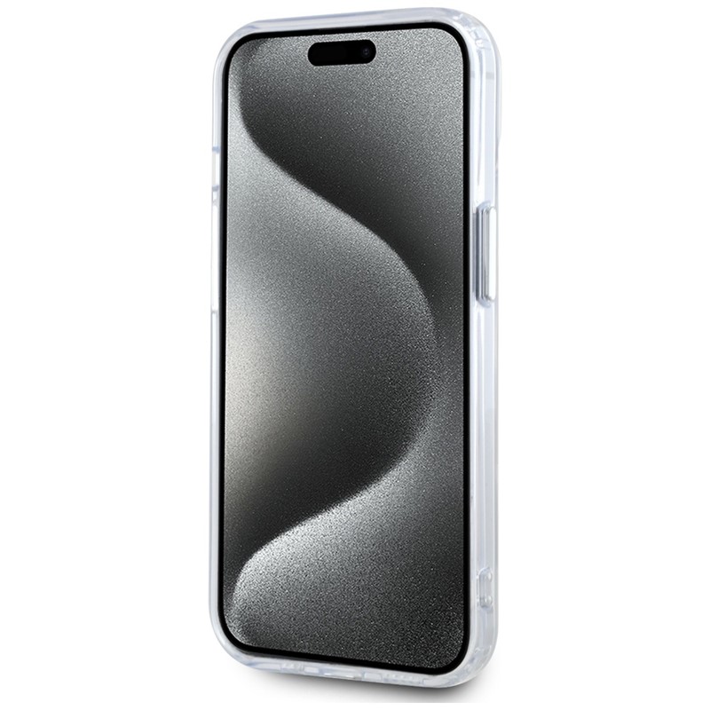 Karl Lagerfeld IML Metal Karl Head MagSafe - Etui do iPhone 15 (biały)