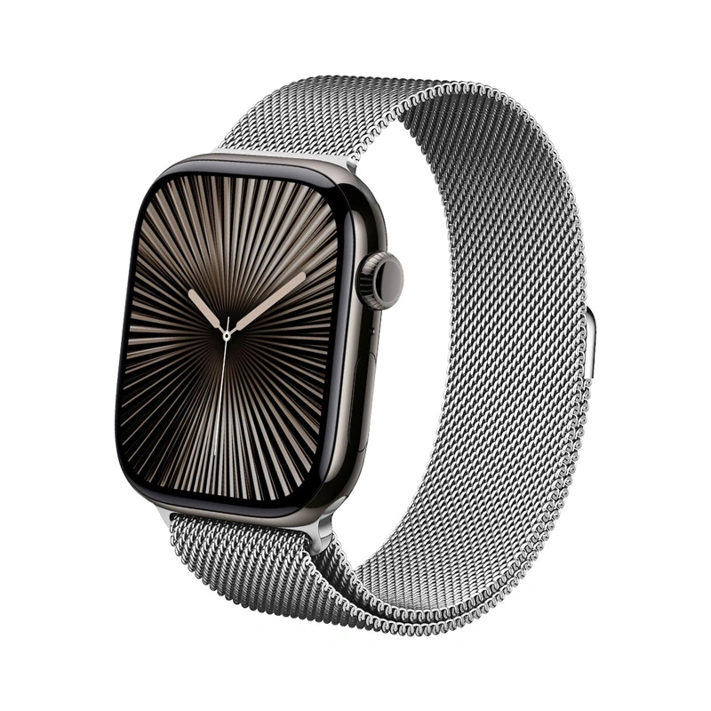 Crong Milano Steel - Pasek ze stali nierdzewnej do Apple Watch 44/45/46/49 mm (srebrny)