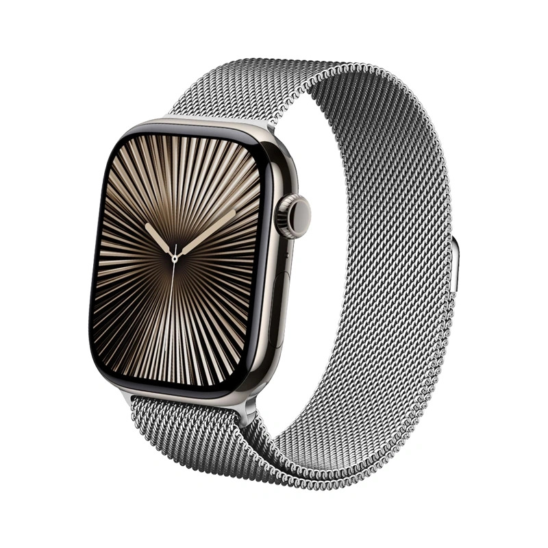 Crong Milano Steel - Pasek ze stali nierdzewnej do Apple Watch 44/45/46/49 mm (srebrny)