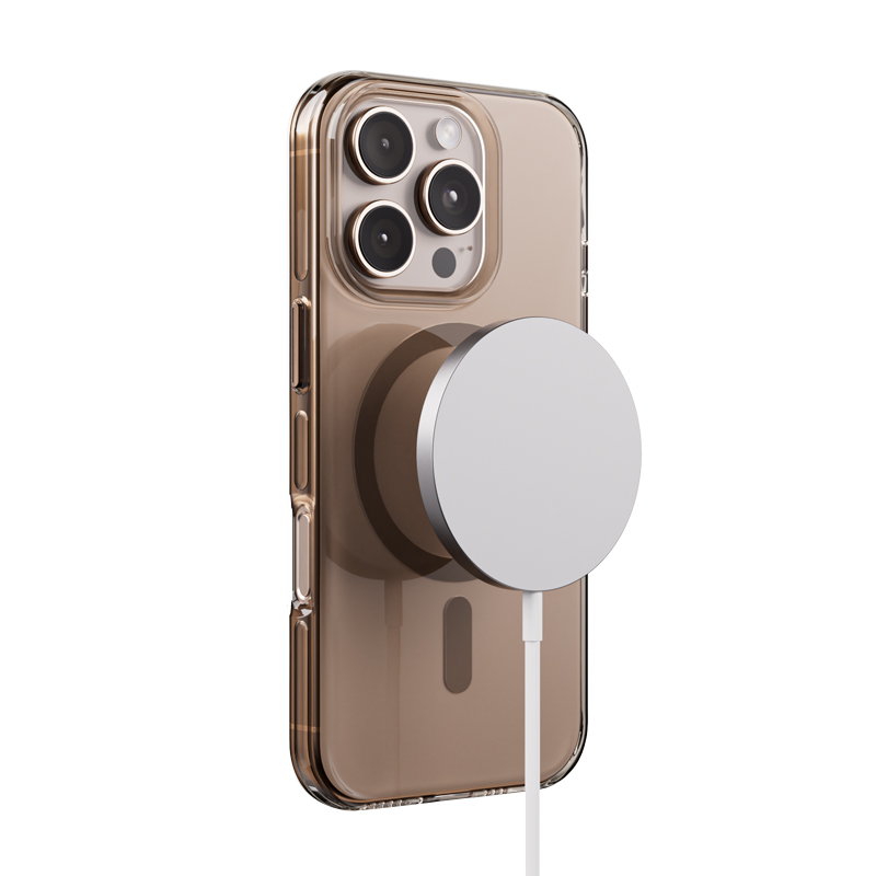 Crong Clear MAG Pro - Etui iPhone 16 Pro Max MagSafe (pustynny)