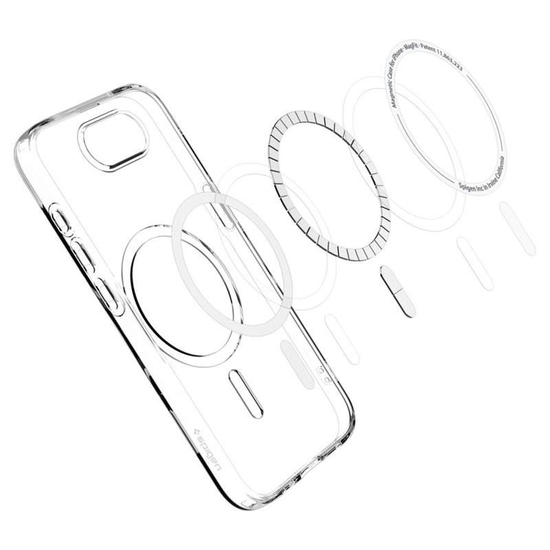 Spigen Liquid Crystal Mag MagSafe - Etui do iPhone 16e (Przezroczysty)