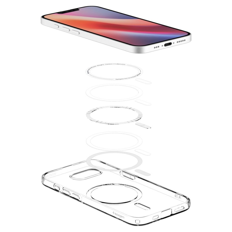 Spigen Liquid Crystal Mag MagSafe - Etui do iPhone 16e (Przezroczysty)