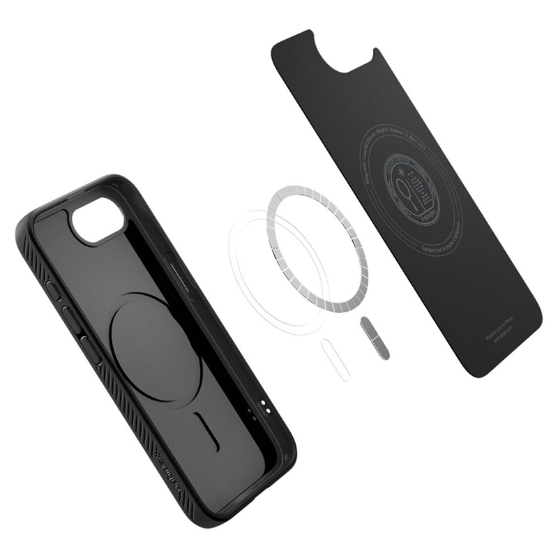 Spigen Liquid Air Mag MagSafe - Etui do iPhone 16e (Matte Black)