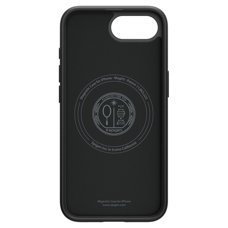 Spigen Liquid Air Mag MagSafe - Etui do iPhone 16e (Matte Black)