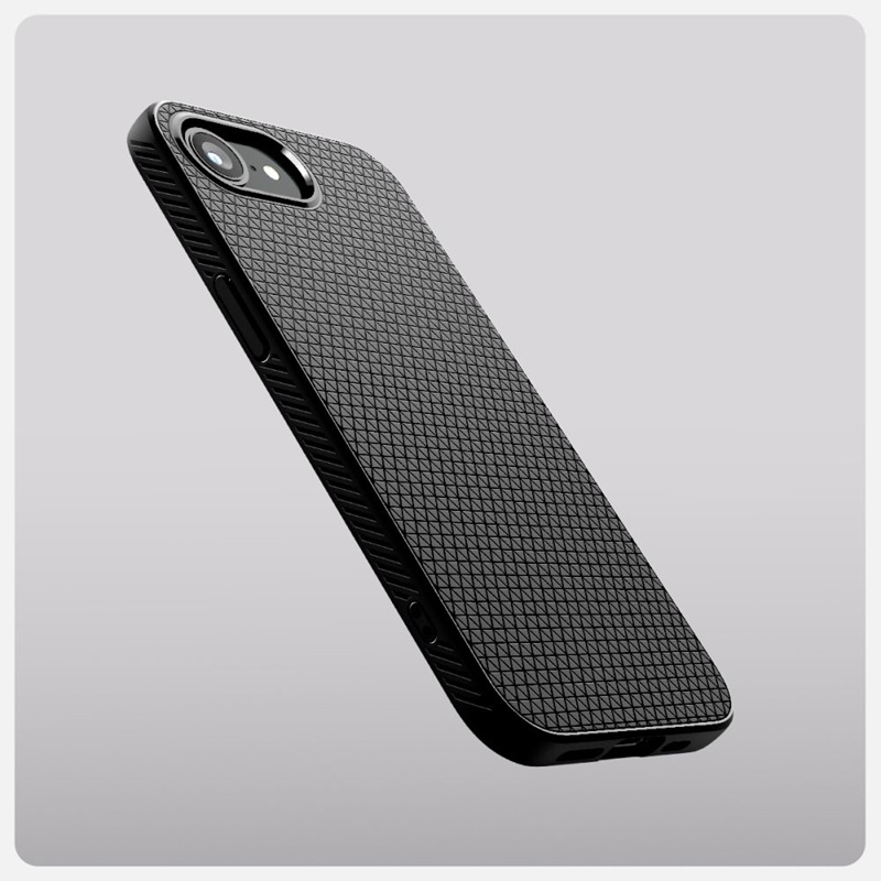 Spigen Liquid Air Mag MagSafe - Etui do iPhone 16e (Matte Black)