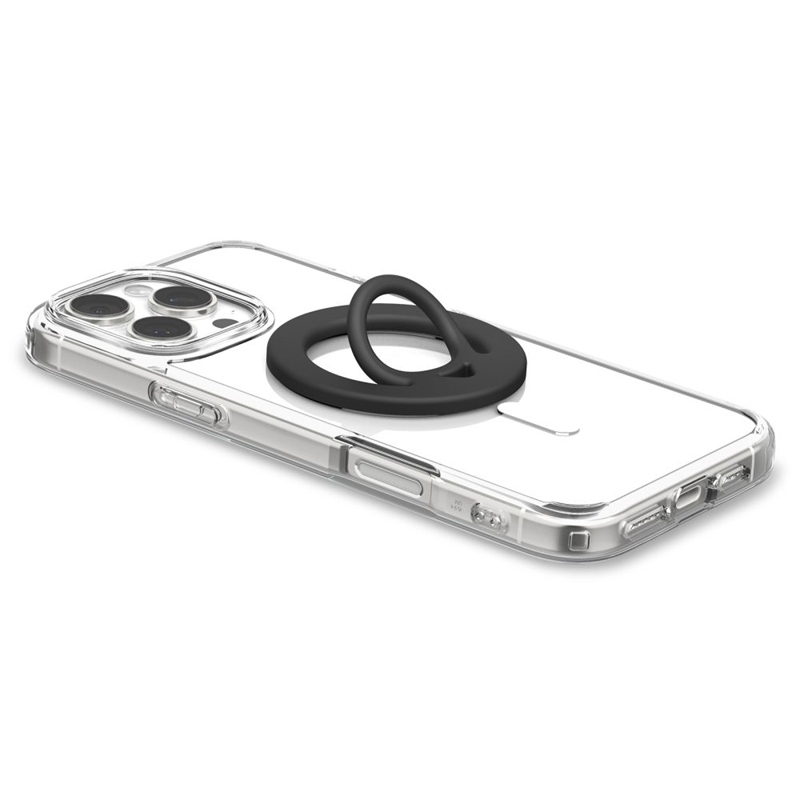 Spigen Dual Pop Mag MagSafe - Magnetyczny uchwyt na palec do telefonu (czarny)