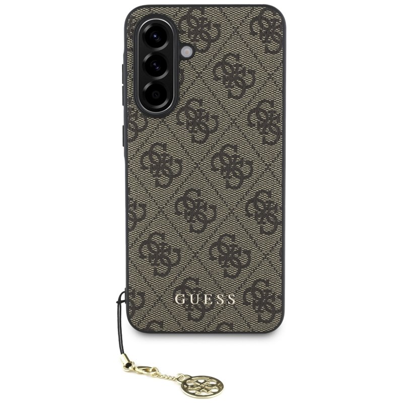Guess 4G Charms Collection - Etui do Samsung Galaxy A36 5G (brązowy)