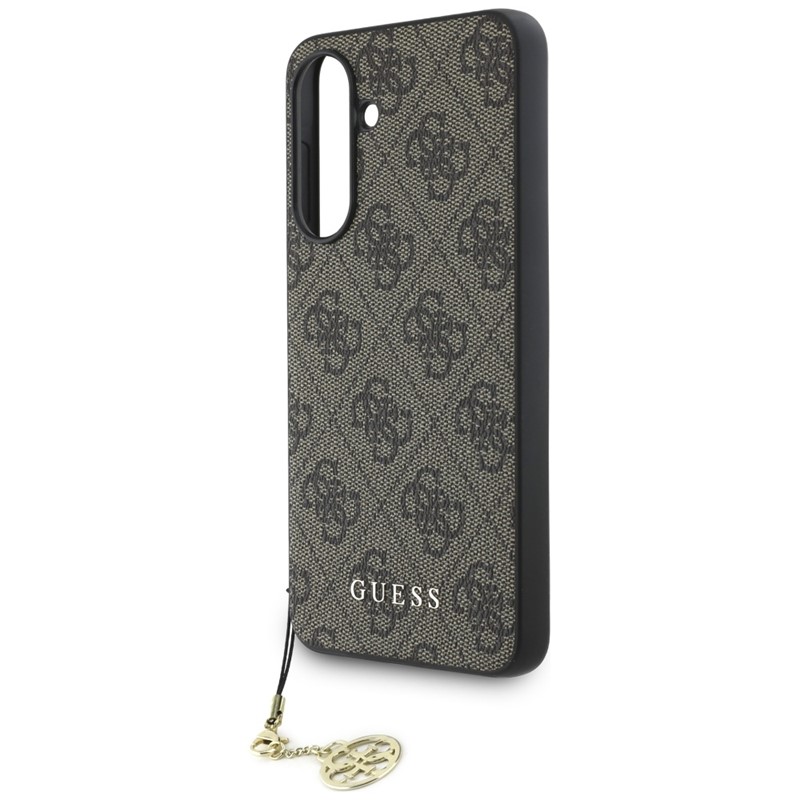 Guess 4G Charms Collection - Etui do Samsung Galaxy A36 5G (brązowy)