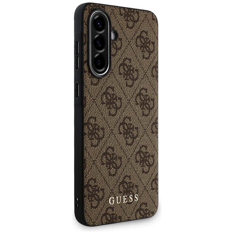 Guess 4G Metal Gold Logo - Etui do Samsung Galaxy A56 5G (brązowy)