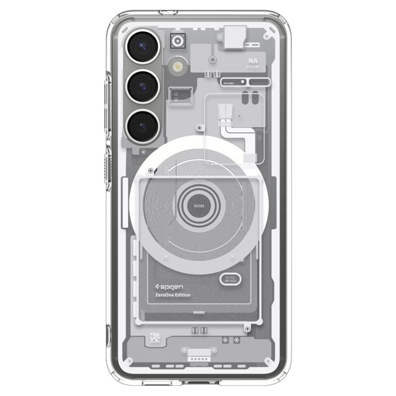 Spigen Ultra Hybrid Mag MagSafe - Etui do Samsung Galaxy S25 (Zero One White)