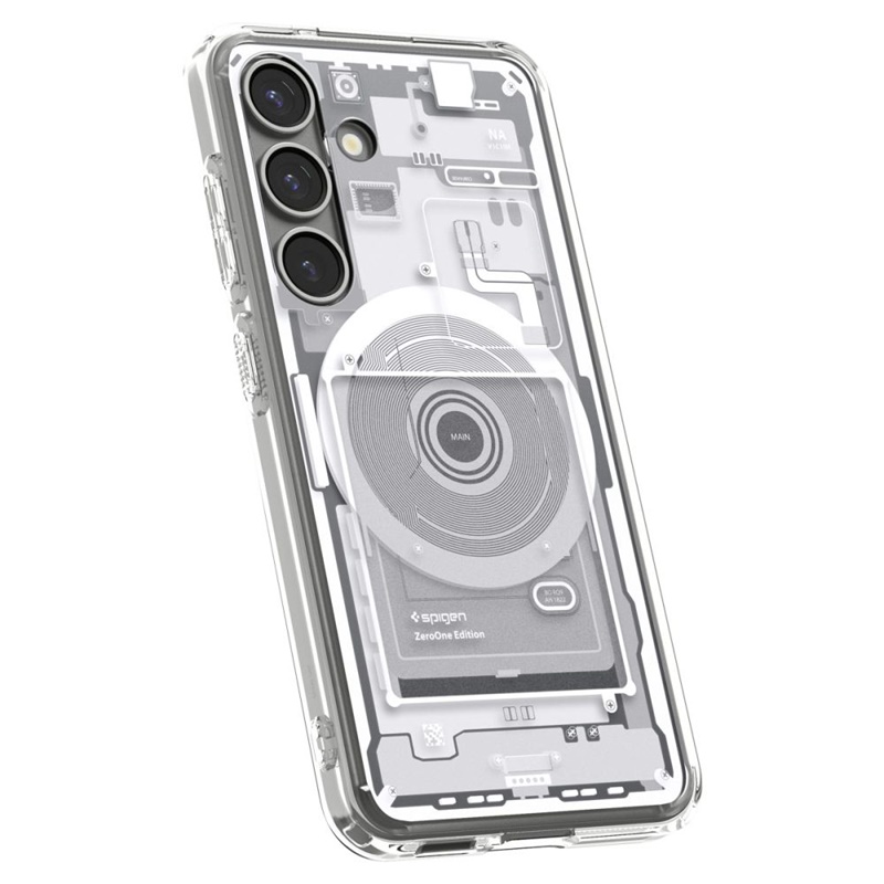 Spigen Ultra Hybrid Mag MagSafe - Etui do Samsung Galaxy S25 (Zero One White)