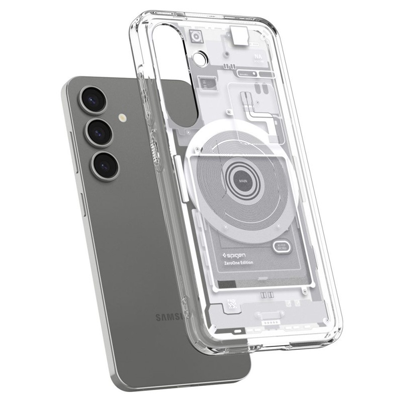Spigen Ultra Hybrid Mag MagSafe - Etui do Samsung Galaxy S25 (Zero One White)