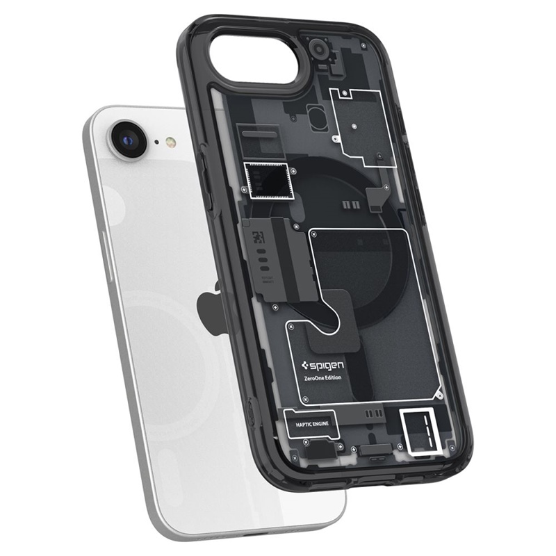 Spigen Ultra Hybrid Mag MagSafe - Etui do iPhone 16e (Zero One Black)
