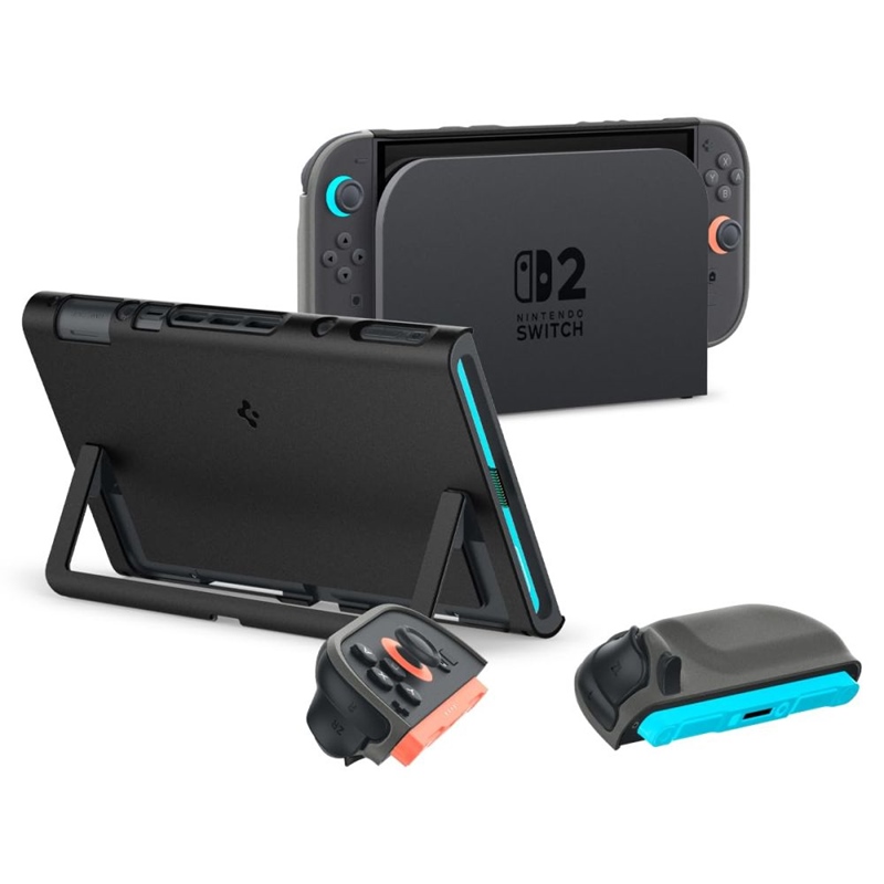 Spigen Nano Pop - Etui do Nintendo Switch 2 (Black Sesame)